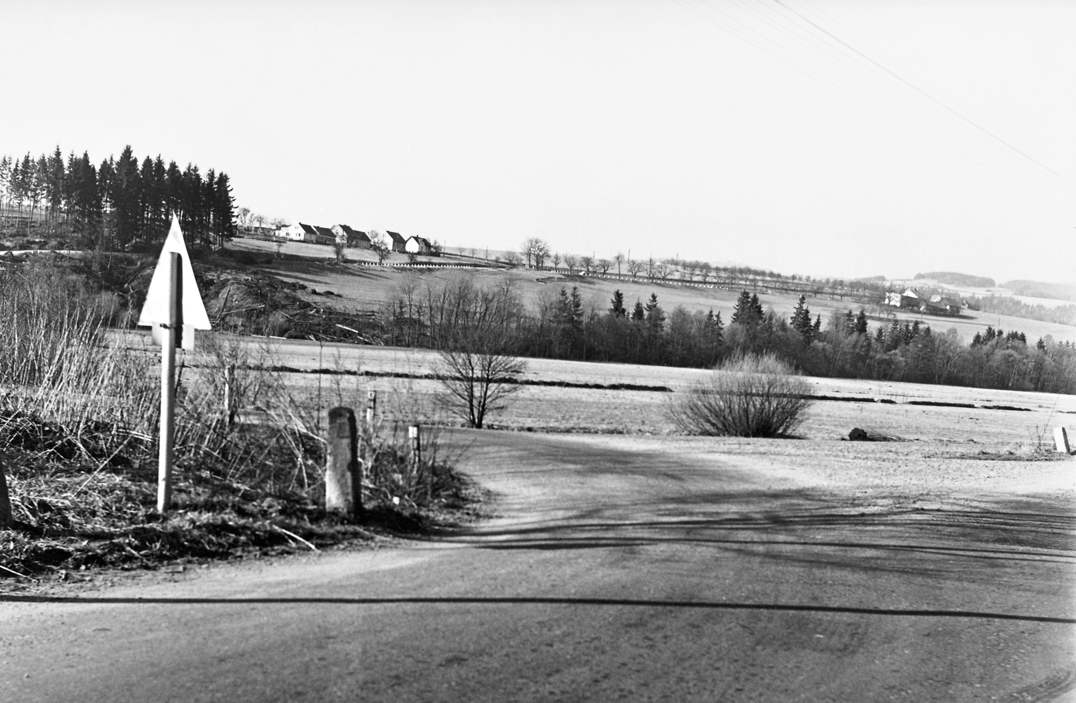 43. Křižovatka Letovice – Lazinov – Vranová – 1972 (foto: František Továrek)
